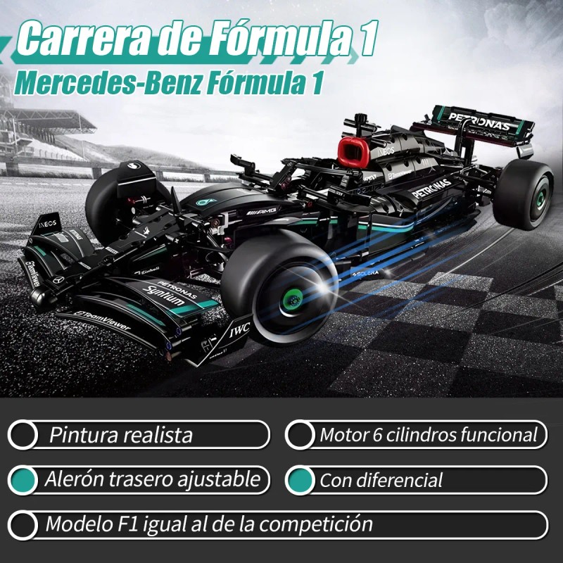 Juego De Bloques Construcción Deportivos F1 Y Carreras 1:8 1642
