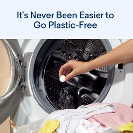 BLUELAND Laundry Detergent Tablets 60 Count, Spring Bloom Scent, Plastic-Free Alternative to Pods, Sheets, or Liquid - Natural, Sustainable, Eco-Friendly Laundry Detergent in Compostable Pouch