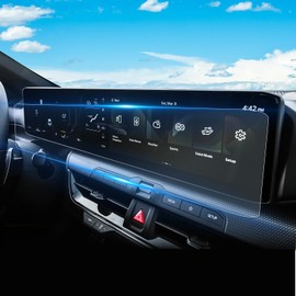 For 2025~2026 Kia K4 (LX/LXS/EX/GT-Line/GT-Line Turbo) 12.3+12.3 Inch Full-Coverage One-Piece Screen Protector Nano Anti-Scratch Ultra-Tough Touchscreen *2 Accessories - No More Scratch&Fingerprint