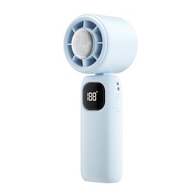 MAGIC JOHN 3 in 1 Mini Handheld Cooling Fan, 100 Speed Wind Power & Ice Cooling Function, Small Foldable 3-IN-1 Neck/Desk/Hand Fan, Pocket Design for Travel/Summer/Concerts/Lash, Gifts for Girls:_Light Blue