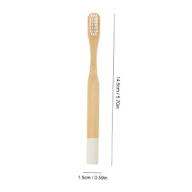 ORFOFE 10Pcs Bamboo Toothbrushes for Soft Bristles for Gentle Oral Care Durable and Portable Design for Travel and Home Use Bamboo Material