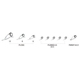 FUJI KOGYO PLDBSG1291 Stainless Steel SiC Guide Set for Boat Accessory Rod