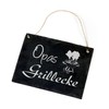 Slate Slate Plaque - Grandpa Grillecke - Grill Sign -