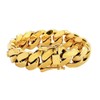 putouzip Chunky 18K Gold Plated Stainless Steel 22MM Big Cuban