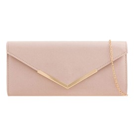 Girly Handbags Small Frame Clutch Bag, Naked