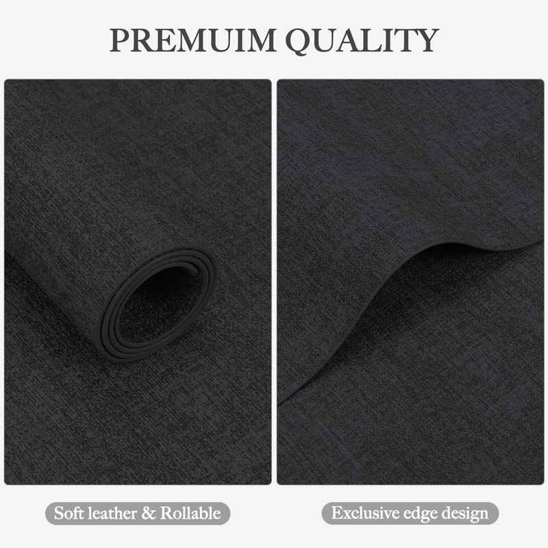 Enaskv Faux Leather Heat Resistant Placemats Set of 4 –
