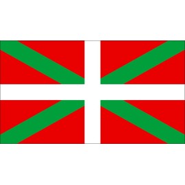 American Vinyl 3x5 inch Basque Country Flag Sticker (Logo Spain Espana Futbol Soccer Euskadi)