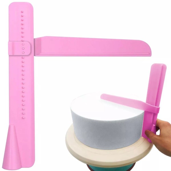 Mercader Digital 3 Pzs Alisador Pastel Ajustable Profesional Espátula Fondant