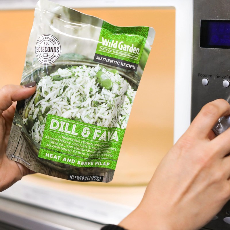 Wild Garden Heat and Serve Pilaf, Dill & Fava, Fully