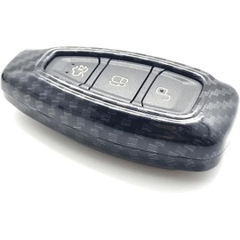 Nordecco Key Case Cover Fits FORD Puma ST-Line X 2023-2024 EcoBoost Hybrid Facelift Ford Ecosport 2013-2016 2-3 Button Keyless Fob (Carbon Fiber Design)