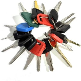 16 Key Construction Machine Operator Ignition Key Set/Heavy Equipment Keys Master Set