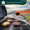 Le’raze Tall Glass Microwave Splatter Cover for Food - Cookware