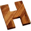 H Letter - Wooden Puzzle with Frame