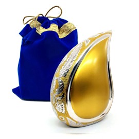 Handcrafted Teardrop Cremation Urn with Hand Engraved Memorial URN for Ashes 6''