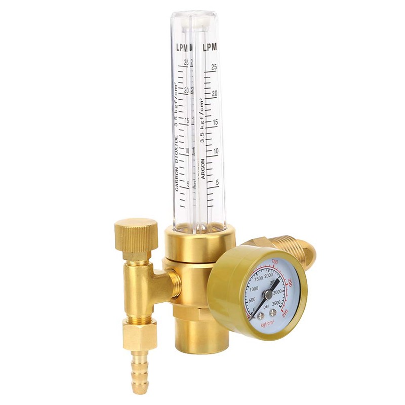 Argon CO2 Gas Meter Regulator, 0‑25 Lpm Adjustable Argon Regulator