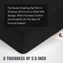 HappyPicnic Extra Large Kneeling Pad - 2.5 Inch Extra Thick Garden Kneeling pad, Knee Cushions for Gardening, Knees Support of Working, Repairing Knees Mat for Prayer, Fitness, Yoga, Gym & Pilates