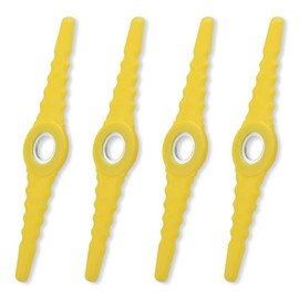 SB601RB Electric Trimmer Replacement Blade, for Sun Joe Sharper Electric Trimmer/Edger SB600E, SB601E, SB602E (Beware of Hard Metals and Rocks) 4 Pack Yellow