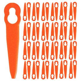 50Pcs Plastic Blades Replacement for STIHL Polycut 2-2 FSA 45 FSA 57 FSE 52, Sun Joe 24V-GT10 Lawnmower Trimmer Grass Cutter Tools Garden Lawn Mower Trimmer Blade