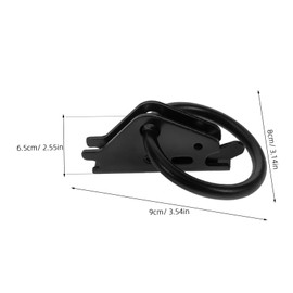 ULTECHNOVO Iron Ring Tie Down Anchor for Truck Bed Trailers Heavy Duty Hook and Ring Tie Downs Flexible Durable Surface Mount Accessory for Secure Cargo Transport