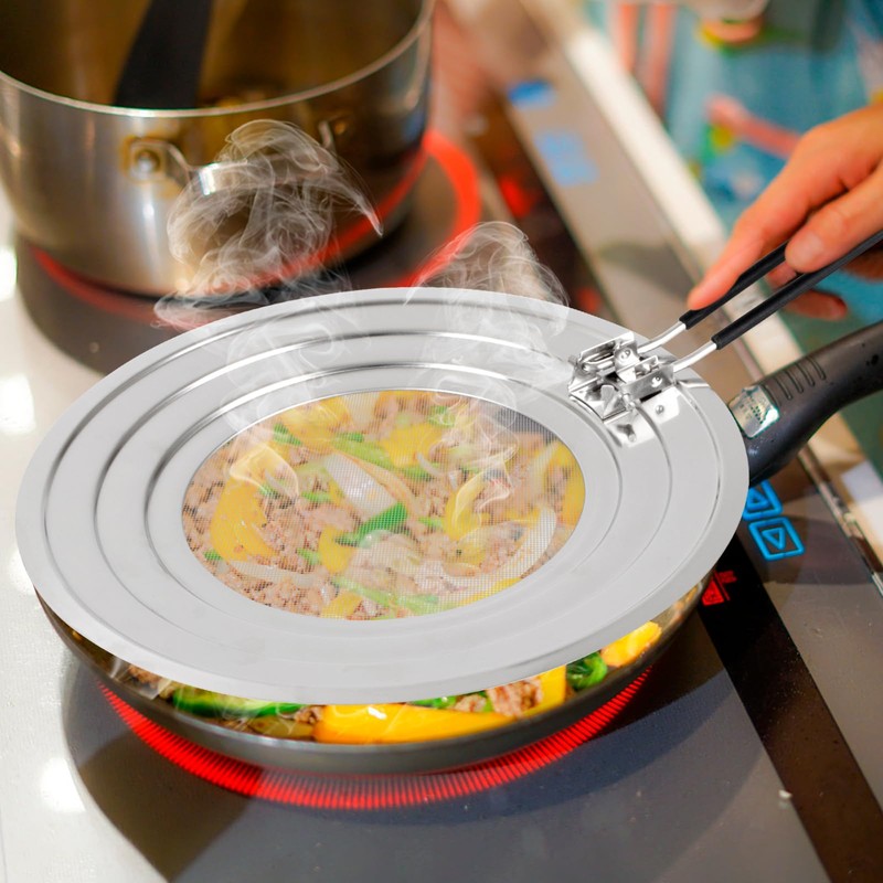 Stainless Steel Splatter Screen for Frying Pan - Grease Splatter