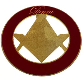 Masonic 3" Free and Accepted Masons PRINCE Hall Car Emblem Black // Gold DMCE13