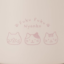 Pet Bottle Cooler, Pet Bottle Holder, Fukuku Nyanko, Okao Dot Series, Cute Cat Cool, Insulated, Insulated, Gift, PET Bottle Cover, Case, Heatstroke Prevention, 16.9 - 22.9 fl oz (500 - 650 ml) (Pink)