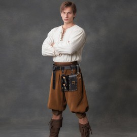 Retro Belt Pouch Waist Bag Womens Fanny Pack Cellphone Holder Steampunk Medieval Renaissance Purse Costume Accessory (New-Black)