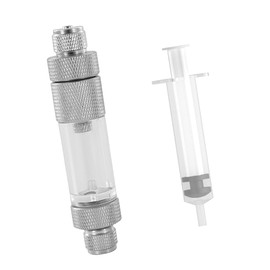 CO2 Bubble Counter, CO2 Regulator Bubble Counter with Check Valve, CO2 Bubble Counter - Fast Water Filling, CO2 Pressure Reducer Regulator for Aquariums, Planted Aquariums (Double Head)