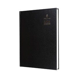 Collins Debden Standard Desk 2024 Diary - A4 Week to View Business Planner and Organiser - January to December - Weekly - Black - A40.99-24