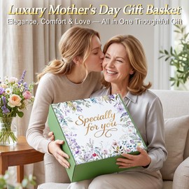 Mothers Day Gifts Basket for Mom Wife Grandma, Birthday Gifts for Women Spa Care Package, Get Well Soon Thinking of You Sympathy Gift Box for Her Girlfriend Sister, Teacher Appreciation Gifts