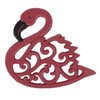 Cast Iron Pink Flamingo Trivets for Hot Dishes