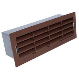 Kair 204mm x 60mm Airbrick with Surround - Brown