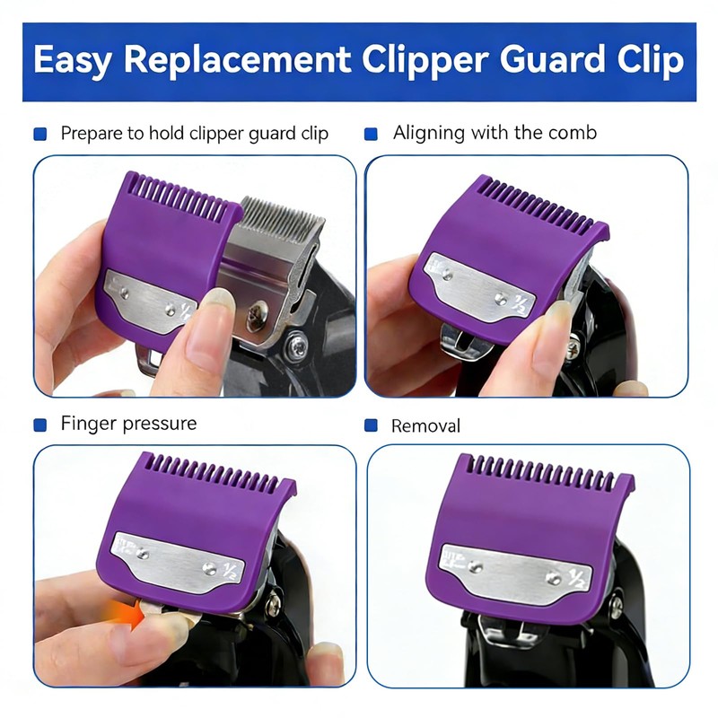 2 Pack Clipper Guards Set Compatible with wahl 1/2 clipper