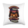 Pitchin' Tents And Tellin' Stories Camping Throw Pillow