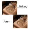 FZJDSD Tan Driver Side Bottom Replacement Microfiber Leather Seat Cover