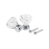 16PCS 25mm Diamond Shape Acrylic Knobs Furniture Drawer Cabinet Cupboard