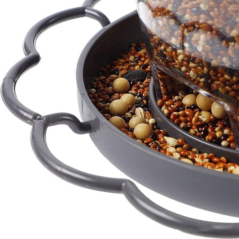 Hanging Bird Feeder with Stand, Weatherproof, Hanging Bird Feeder, High