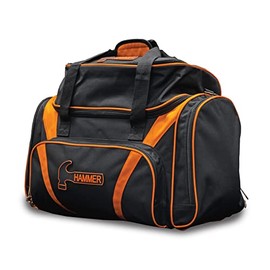 Hammer Premium Deluxe Double Tote Bowling Bag Black Orange 59-712400-004 Premium Double Tote