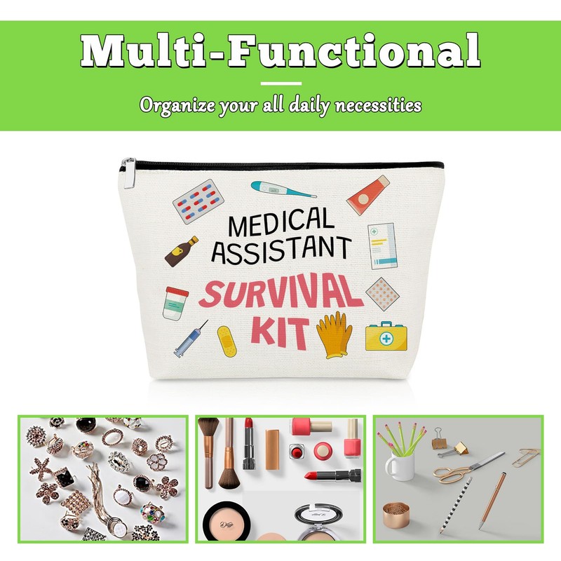 Medical Assistant Gift Makeup Bag MA Gifts for Women Nurse