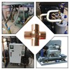 VOANZO 5Pcs 4-Way Cross Union Pipe Fitting 15mm for Plumbing