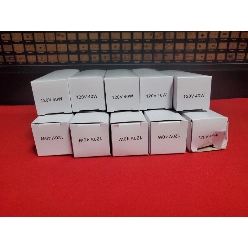 Haraqi 12 Pack 40w CA10 C32 Flame Tip Clear Light