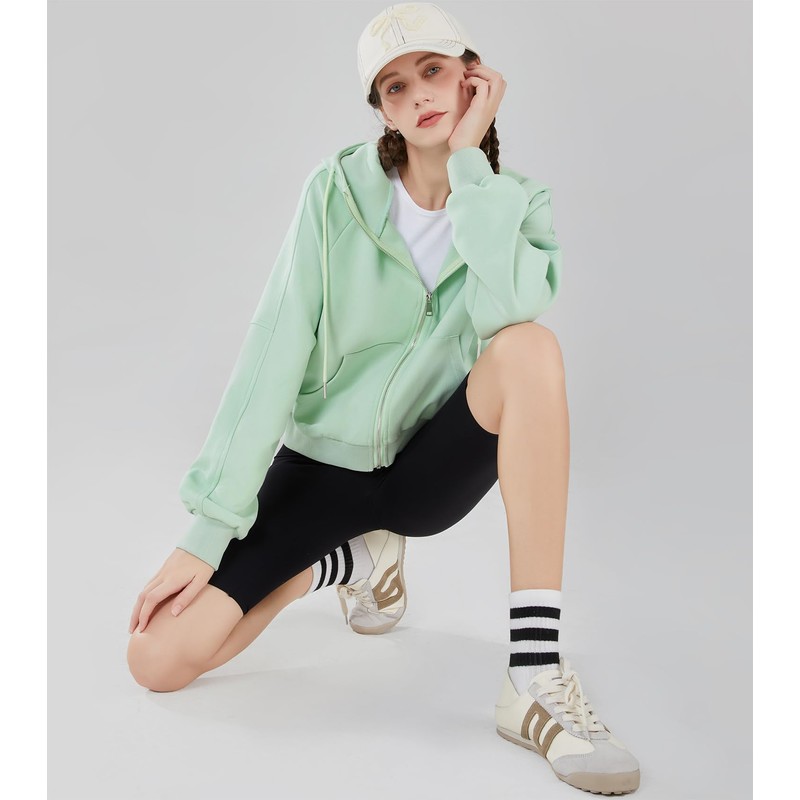 Womens Sweatshirts Zip Up Hoodies Jackets Casual Hooded Tops Fall