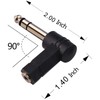 Yotsuba 1/4 Inch TRS to 3.5mm Right Angle Adapter, 2