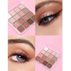 Erinde 16 Colors Eyeshadow Palette, Matte Shimmer Glitter Finishes Eye