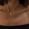 Gold Initial Necklaces for Women, Dainty 14k Gold Plated Letter