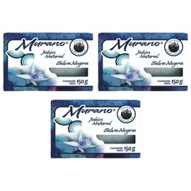 Five Brothers Products Murano Charcoal Soap Bar 3 Pack - 5.29 Oz Each - Natural Soap for Acne - Premium Charcoal Black Soap for Deep Cleansing and Skin Purification