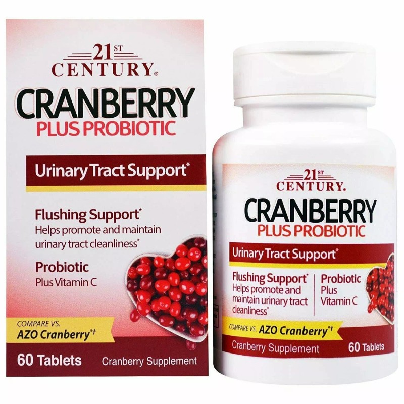21st Century Cranberry Plus Probiotic Tablets For Urinary Tract Support
