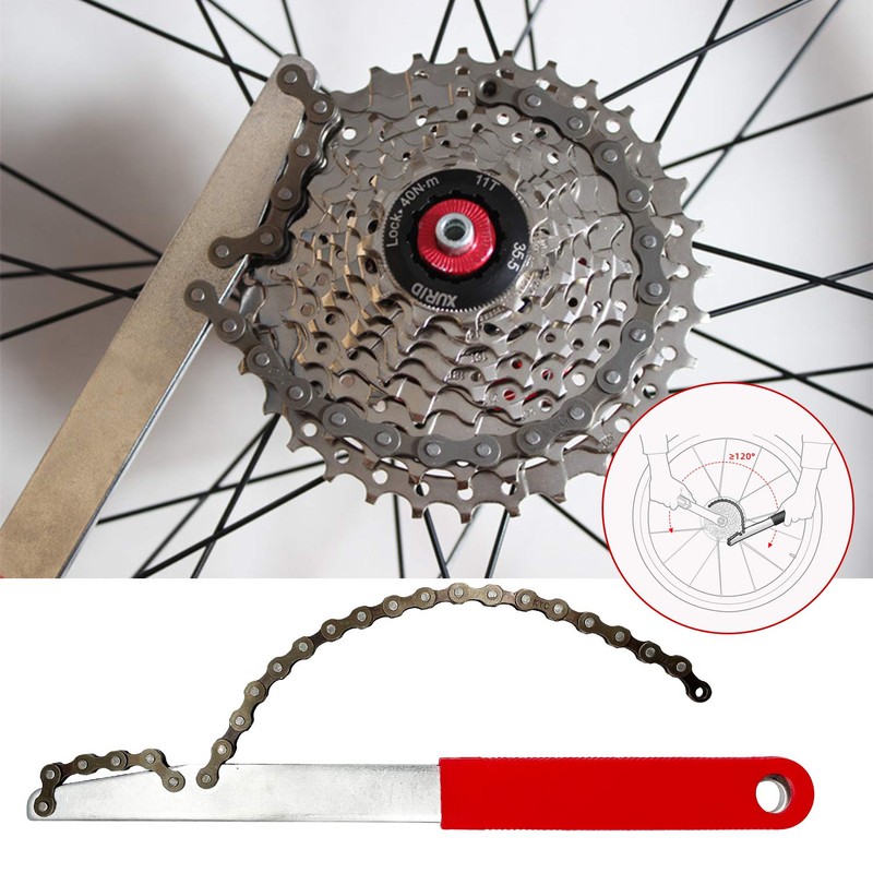 Kapsuen Bicycle Chain Whip – 3 Pieces Sprocket Puller Cassette