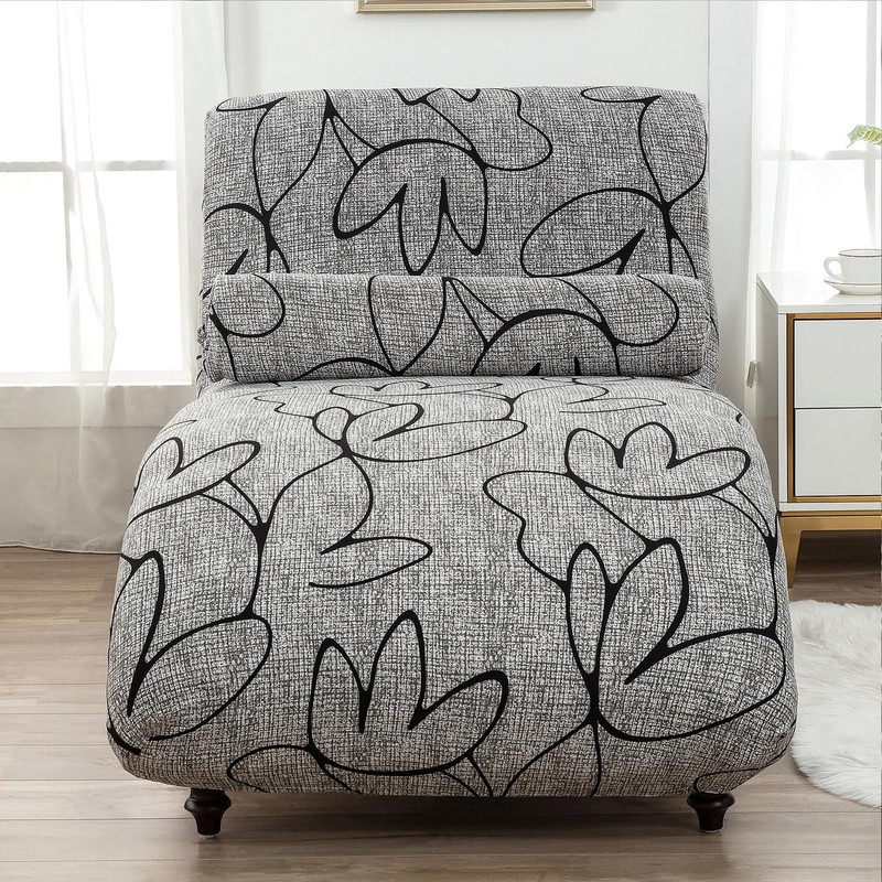 GZYLCH - Funda elástica para silla sin brazos, sin brazos,