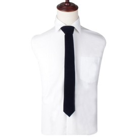 Corbata fina de terciopelo para novios | corbata para él, Azul marino, Talla única